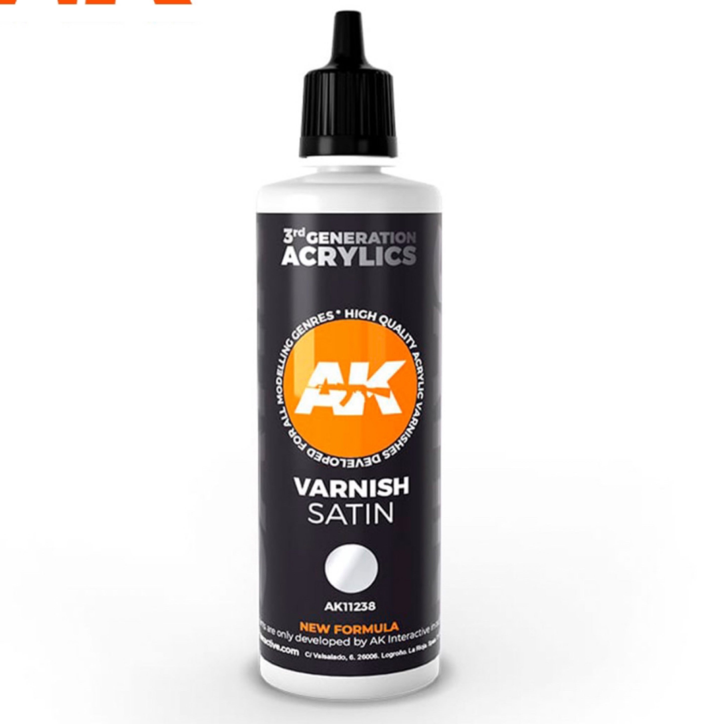 Vernis Satiné AK Interactive 100 Ml - Référence AK11238 - Pour Modélisme Et Maquettes