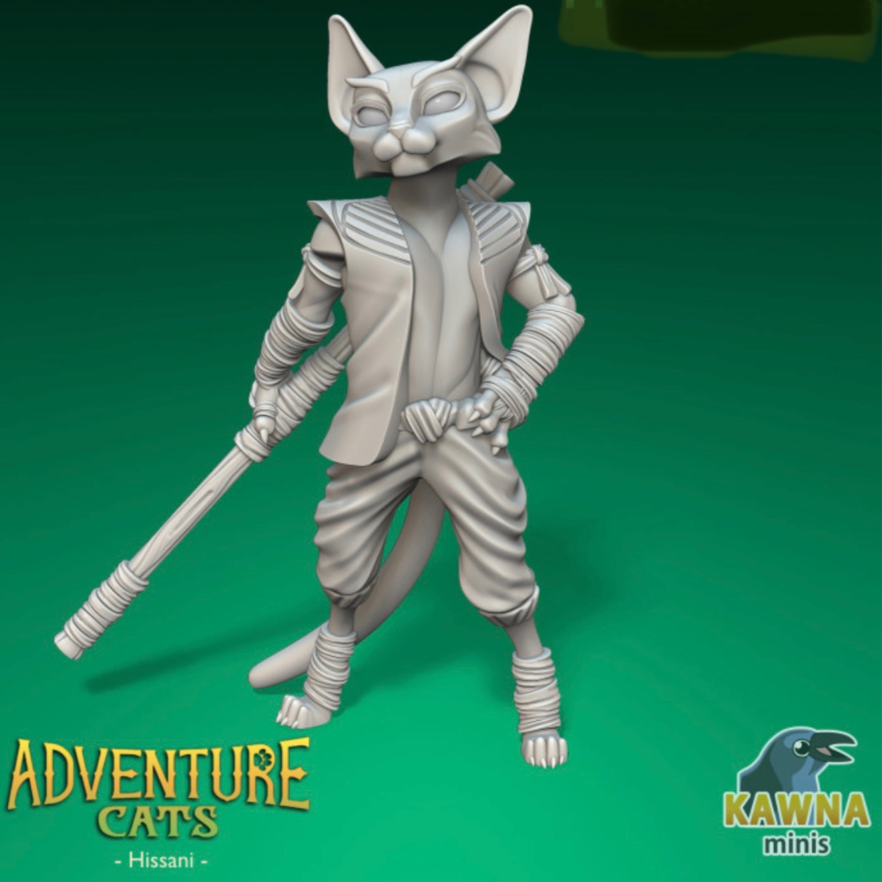 Adventure Cats Hissani Monk Cat Male Board Miniatures Adventure Cats Hissani Monk Cat Male Board Miniatures