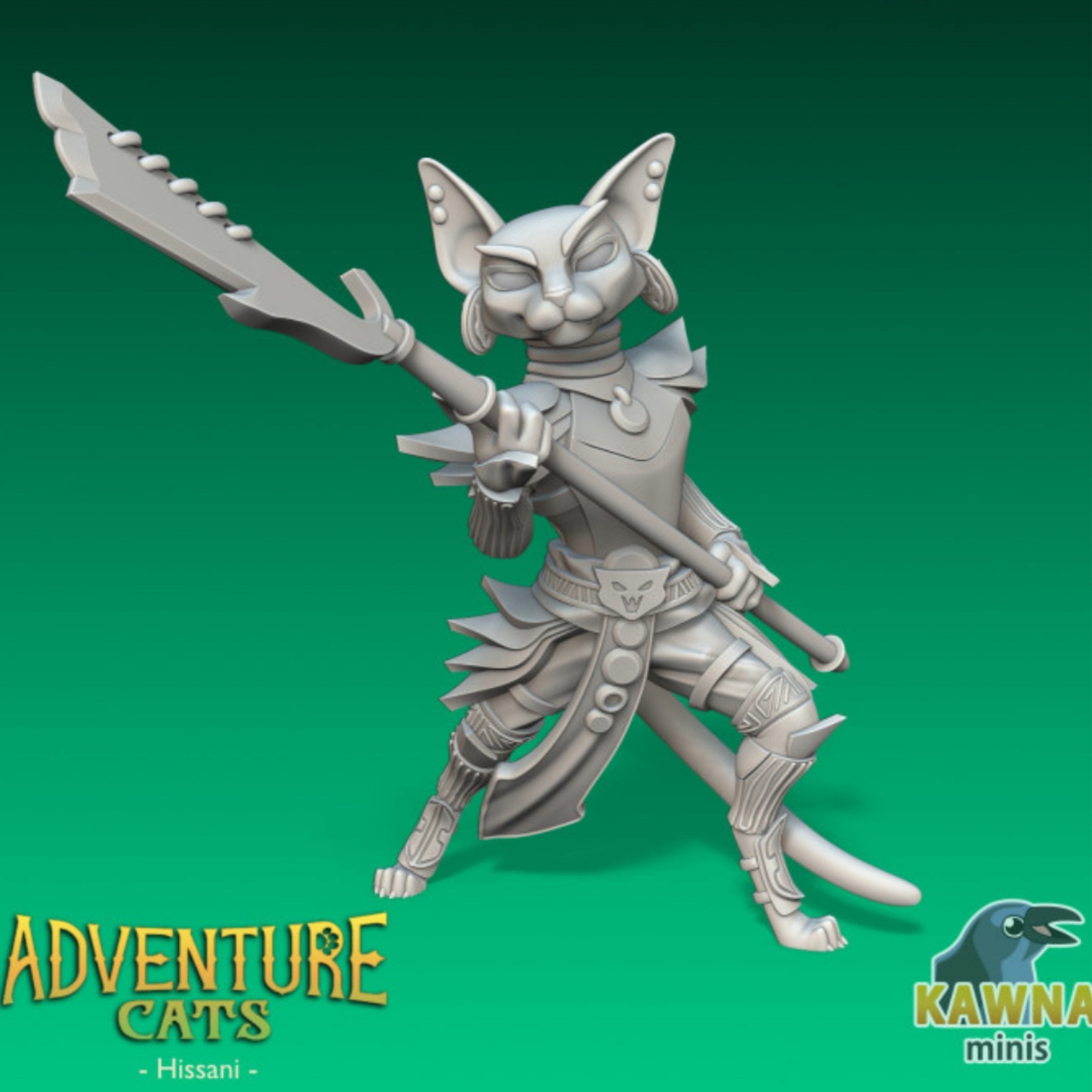 KM Adventure Cats Hissani Fighter Cat Male Board Miniatures km-adventure-cats-hissani-fighter-cat-male-board-miniatures